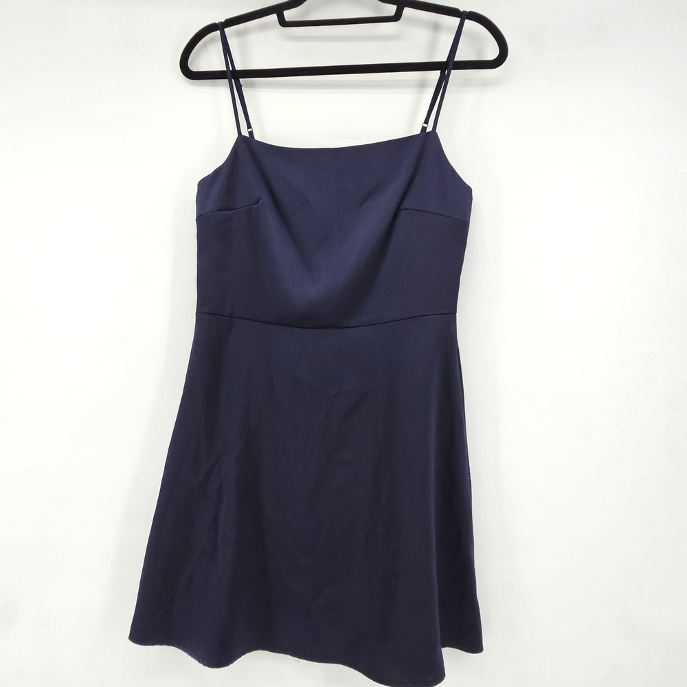 Y2K Navy Babydoll Mini Dress Size M‎ Dainty Romantic Girls Night Glam Mardi Gras